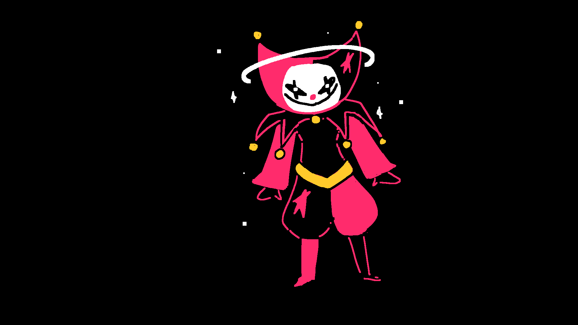 Third jester boss sprite concept for Cosmic YenJai